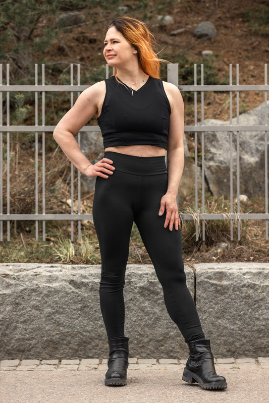 Naisten leggings ja toppi